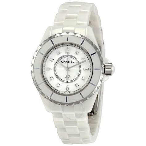 white ceramic chanel watch|chanel j12 white price.